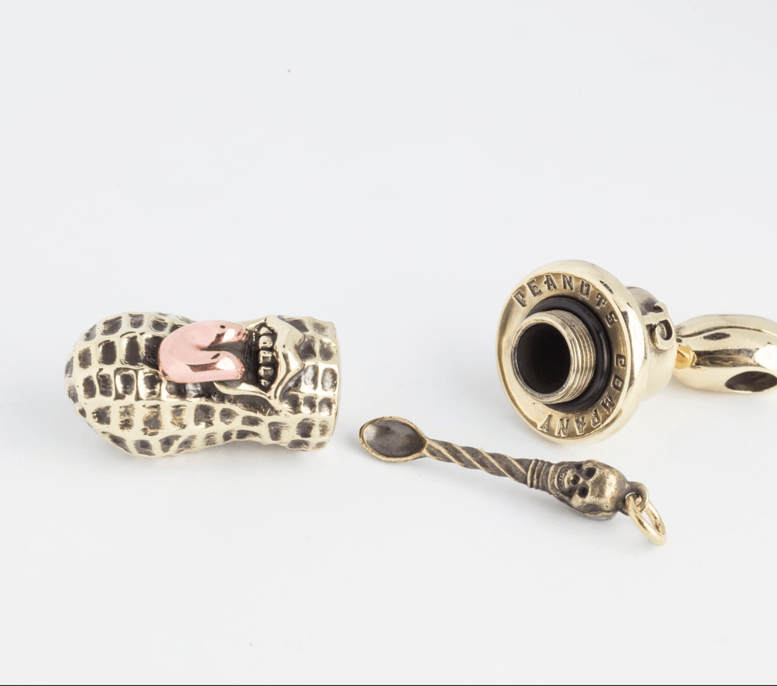 Image showing the Peanuts & Co YACHIMATA BERO PEANUTS pendant - Brass which is a Jewellery described by the following info Accessories, Jewellery, Peanuts & Co, Released and sold on the IRON HEART GERMANY online store