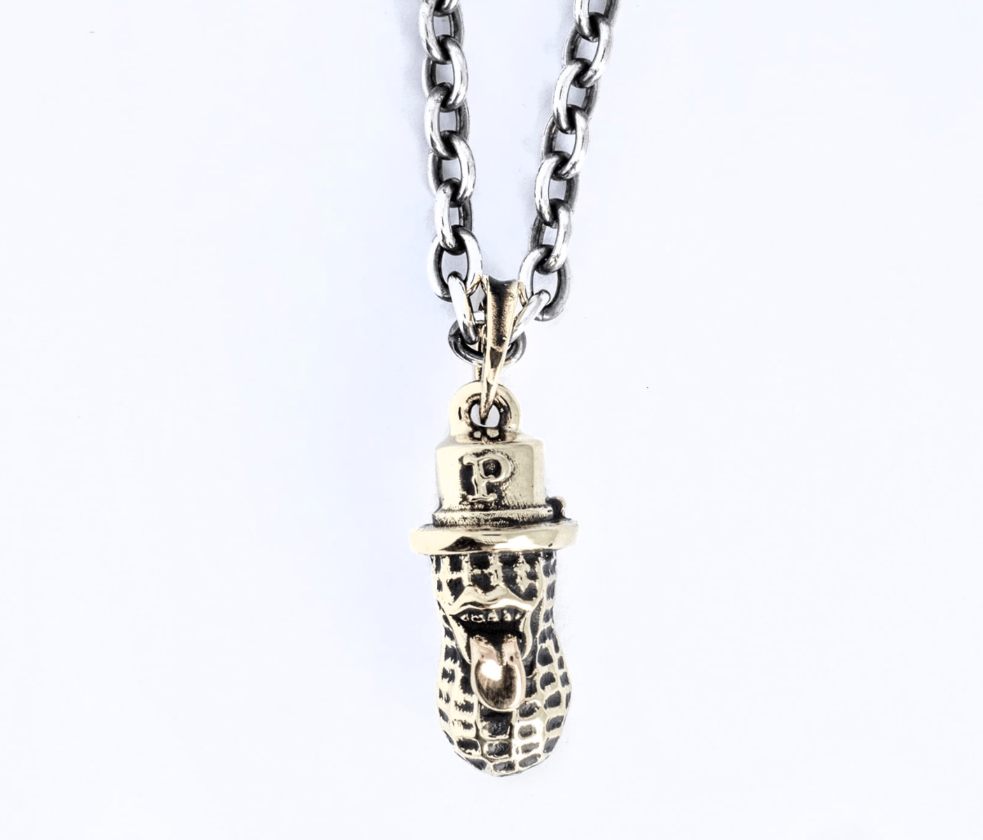 Image showing the Peanuts & Co MEDIUM BERO PEANUTS Pendant - Brass which is a Jewellery described by the following info Accessories, Jewellery, Peanuts & Co, Released and sold on the IRON HEART GERMANY online store