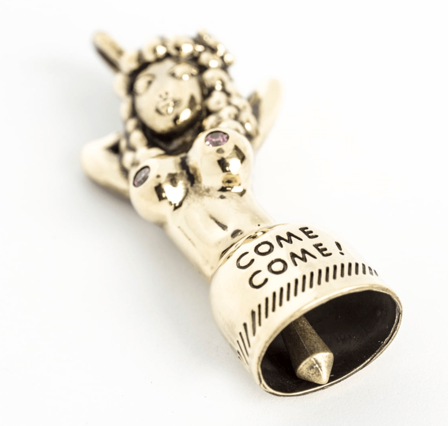 Image showing the Peanuts & Co COME COME BELL key ring pendant - Brass which is a Others described by the following info Accessories, Others, Peanuts & Co, Released and sold on the IRON HEART GERMANY online store