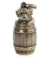 Image showing the Peanuts & Co BULL BARREL Key Ring - Brass which is a Others described by the following info Accessories, Others, Peanuts & Co, Released and sold on the IRON HEART GERMANY online store