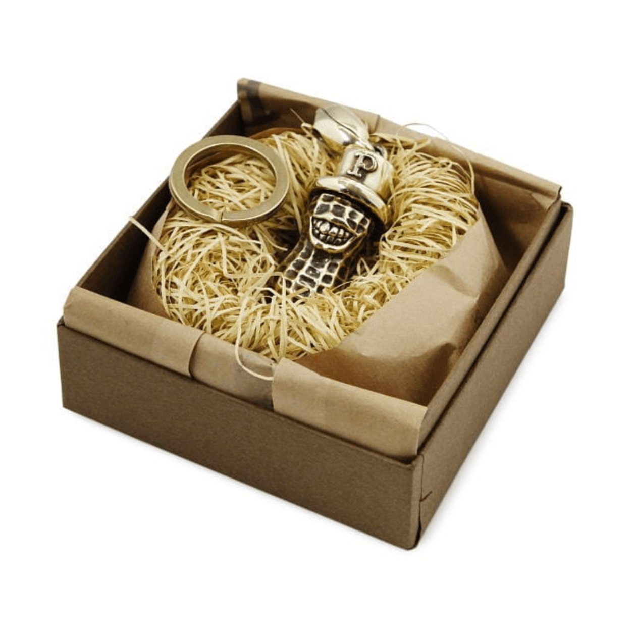 Image showing the Peanuts & Co YACHIMATA PEANUTS key ring pendant - Brass which is a Others described by the following info Accessories, Others, Peanuts & Co, Released and sold on the IRON HEART GERMANY online store