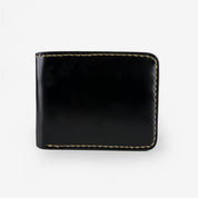 Image showing the IHG-071-BLK - Slimline Small Shell Cordovan Wallet Black which is a WALLETS AND CHAINS described by the following info Accessories, IHSALE_M23, Iron Heart, Released, WALLETS AND CHAINS and sold on the IRON HEART GERMANY online store