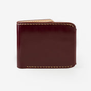Image showing the IHG-01-OXB - Small Shell Cordovan Wallet - Ox Blood which is a WALLETS AND CHAINS described by the following info Accessories, IHSALE_M23, Iron Heart, Released, WALLETS AND CHAINS and sold on the IRON HEART GERMANY online store