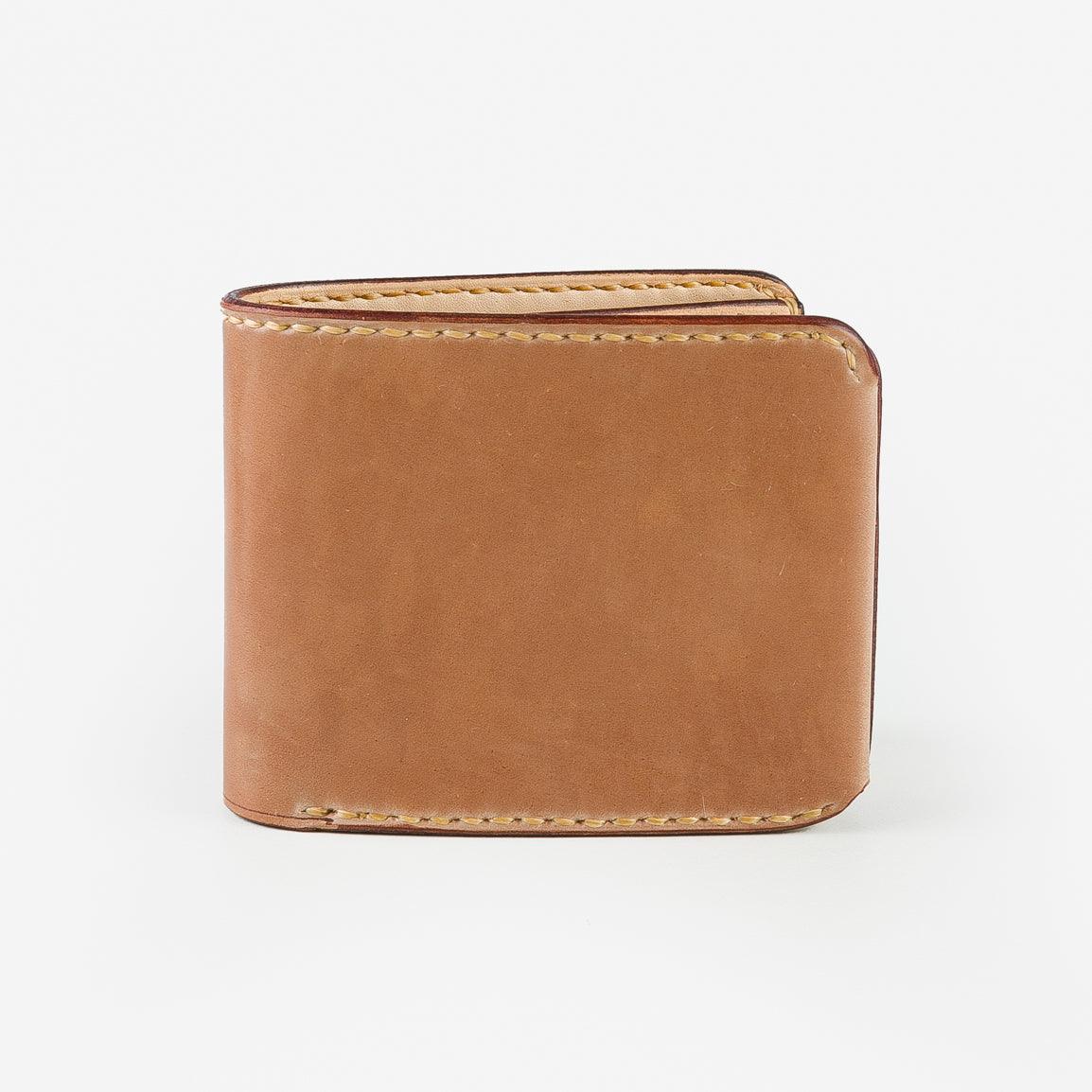 Image showing the IHG-01-NAT - Small Shell Cordovan Wallet - Natural which is a WALLETS AND CHAINS described by the following info Accessories, IHSALE_M23, Iron Heart, Released, WALLETS AND CHAINS and sold on the IRON HEART GERMANY online store