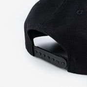 Image showing the IHC-19-ITTB - Iron Heart IRON TO THE BONE Snapback Cap - Black which is a Headgear described by the following info Accessories, Headgear, Iron Heart, Released and sold on the IRON HEART GERMANY online store