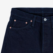 Image showing the IH-666S-14ii - 14oz Selvedge Denim Slim Straight Cut Jeans - Indigo/Indigo which is a Jeans described by the following info 666, Bottoms, IHSALE_M23, Iron Heart, Released, Slim, Straight and sold on the IRON HEART GERMANY online store
