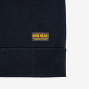Image showing the IHSW-69L-BLK - 14oz Ultra Heavyweight Loopwheel Cotton Crew Neck Sweat - Black which is a Sweatshirts described by the following info IHSALE_M23, Iron Heart, Released, Sweatshirts, Tops and sold on the IRON HEART GERMANY online store
