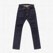 Image showing the IH-555S-142 - 14oz Selvedge Denim Super Slim Cut Jeans - Indigo which is a Jeans described by the following info 555, Bottoms, Iron Heart, Jeans, Released, Slim and sold on the IRON HEART GERMANY online store