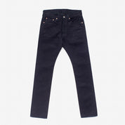 Image showing the IH-555S-142ib - 14oz Selvedge Denim Super Slim Cut Jeans Indigo/Black which is a Jeans described by the following info 555, Bottoms, Iron Heart, Jeans, Released, Slim and sold on the IRON HEART GERMANY online store