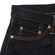 Image showing the IH-634-XHS - 25oz Selvedge Denim Straight Cut Jeans - Indigo which is a Jeans described by the following info 634, Bottoms, Iron Heart, Jeans, Released, Straight and sold on the IRON HEART GERMANY online store