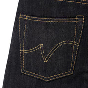 Image showing the IH-666-XHS - 25oz Slim Straight Cut Jeans Indigo which is a Jeans described by the following info 666, Bottoms, Iron Heart, Jeans, Released, Straight and sold on the IRON HEART GERMANY online store