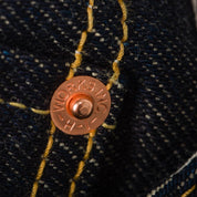 Image showing the IH-777S-21 - 21oz Selvedge Denim Slim Tapered Jeans - Indigo which is a Jeans described by the following info 777, Back In, Bottoms, Iron Heart, Jeans, Released, Tappered and sold on the IRON HEART GERMANY online store