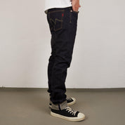 Image showing the IH-777S-142 - 14oz Selvedge Denim Slim Tapered Jeans - Indigo which is a Jeans described by the following info 777, Bottoms, Iron Heart, Jeans, Released, Tappered and sold on the IRON HEART GERMANY online store