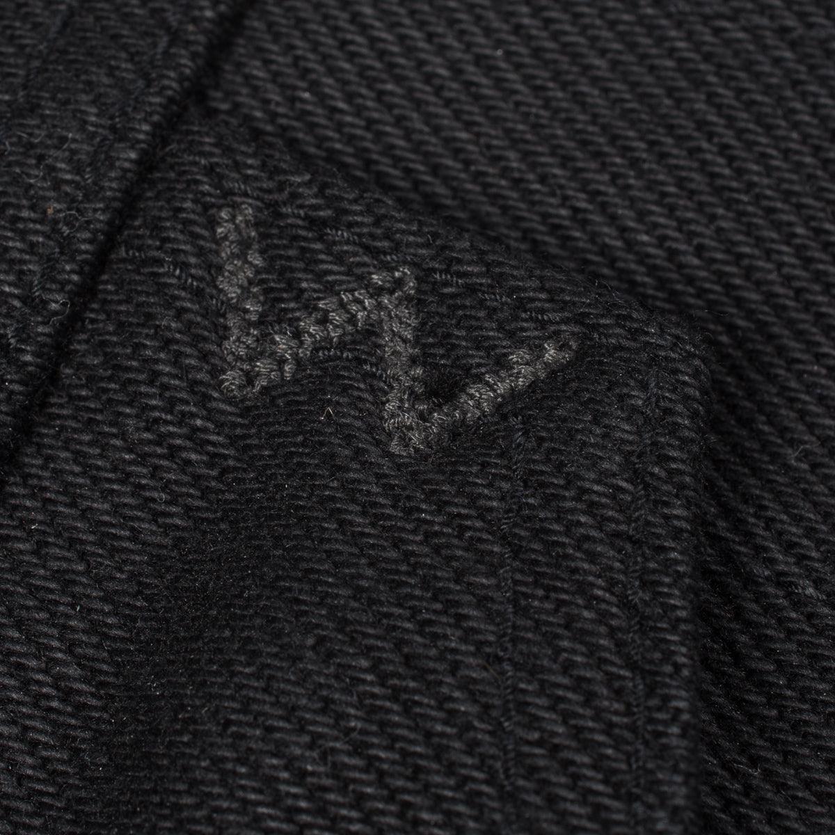 Image showing the IH-9526V - 21oz Non-Fade Denim Vest Superblack which is a Vests described by the following info Iron Heart, Released, Tops, Vests and sold on the IRON HEART GERMANY online store