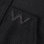 Image showing the IH-9526V - 21oz Non-Fade Denim Vest Superblack which is a Vests described by the following info Iron Heart, Released, Tops, Vests and sold on the IRON HEART GERMANY online store