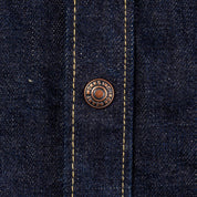 Image showing the IHSH-292-IND - 18oz Vintage Selvedge Denim CPO Shirt Indigo which is a Shirts described by the following info Iron Heart, Released, Shirts, Tops and sold on the IRON HEART GERMANY online store