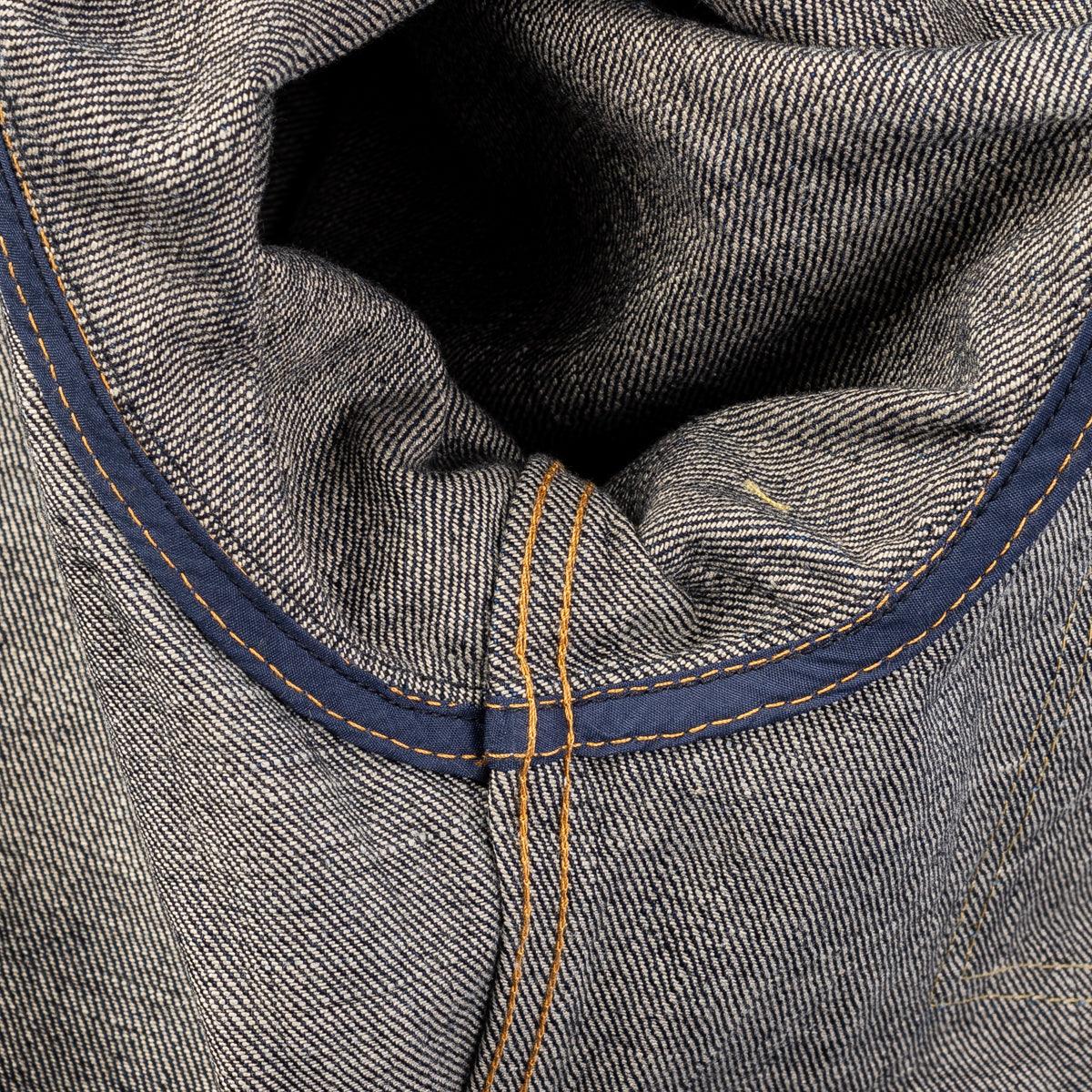 Image showing the IHSH-292-IND - 18oz Vintage Selvedge Denim CPO Shirt Indigo which is a Shirts described by the following info Iron Heart, Released, Shirts, Tops and sold on the IRON HEART GERMANY online store