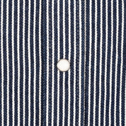 Image showing the IHSH-07-IND - 12oz Hickory Stripe Western Shirt Indigo which is a Shirts described by the following info IHSALE_M23, Iron Heart, Released, Shirts, Tops and sold on the IRON HEART GERMANY online store