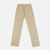 Image showing the IH-731-KHA - 12oz Heavy Cotton Relaxed Fit Chinos - Khaki which is a Trousers described by the following info Bottoms, Iron Heart, Released, Trousers and sold on the IRON HEART GERMANY online store