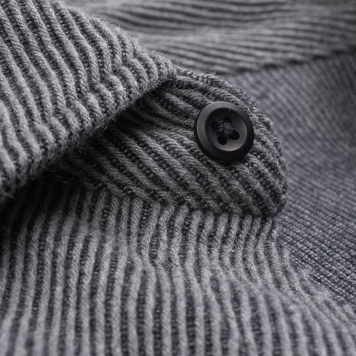 Image showing the IHSH-254 - Top Dyed Heavy Kersey Western Shirt Grey which is a Shirts described by the following info IHSALE, Iron Heart, Released, Shirts, Tops and sold on the IRON HEART GERMANY online store