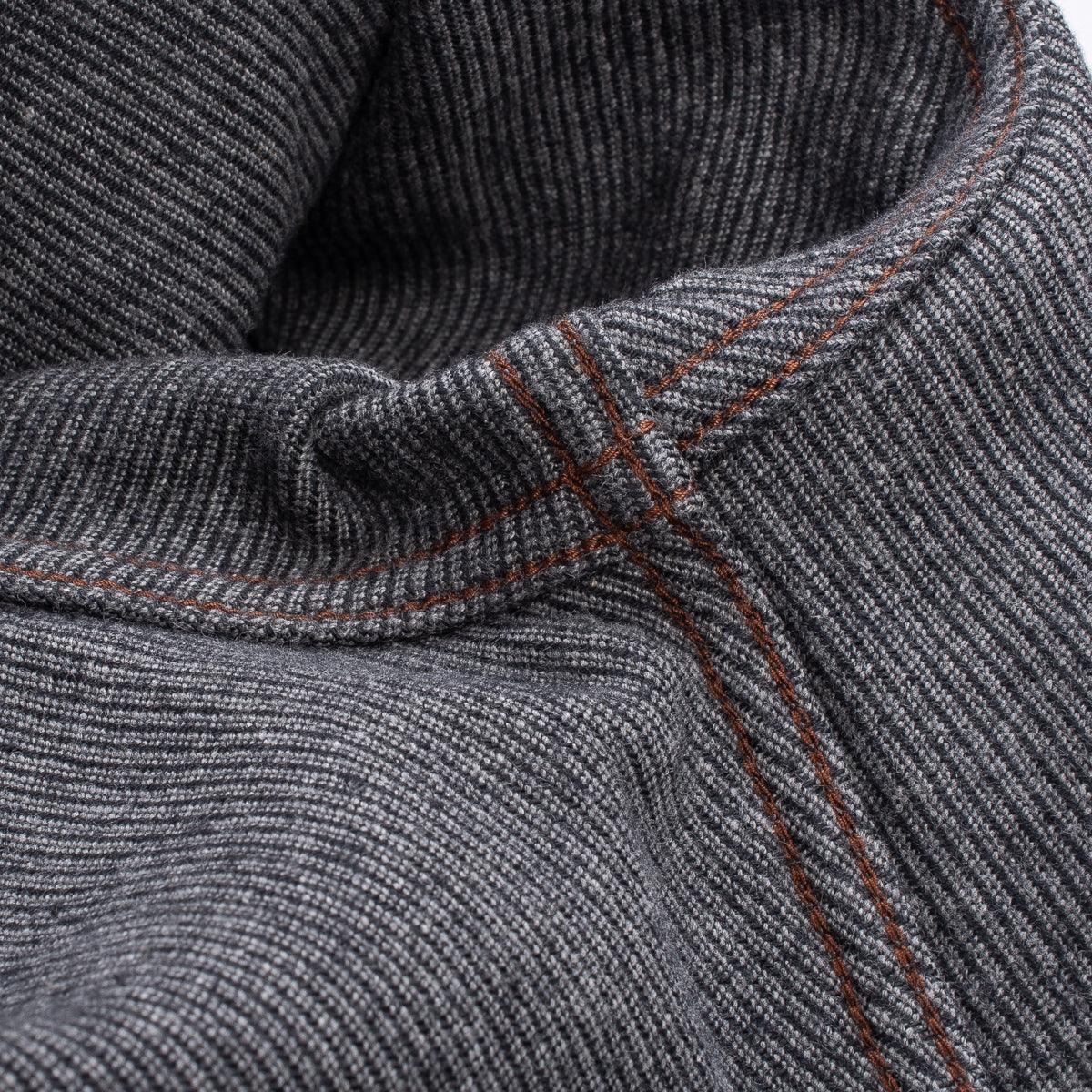 Image showing the IHSH-254 - Top Dyed Heavy Kersey Western Shirt Grey which is a Shirts described by the following info IHSALE, Iron Heart, Released, Shirts, Tops and sold on the IRON HEART GERMANY online store