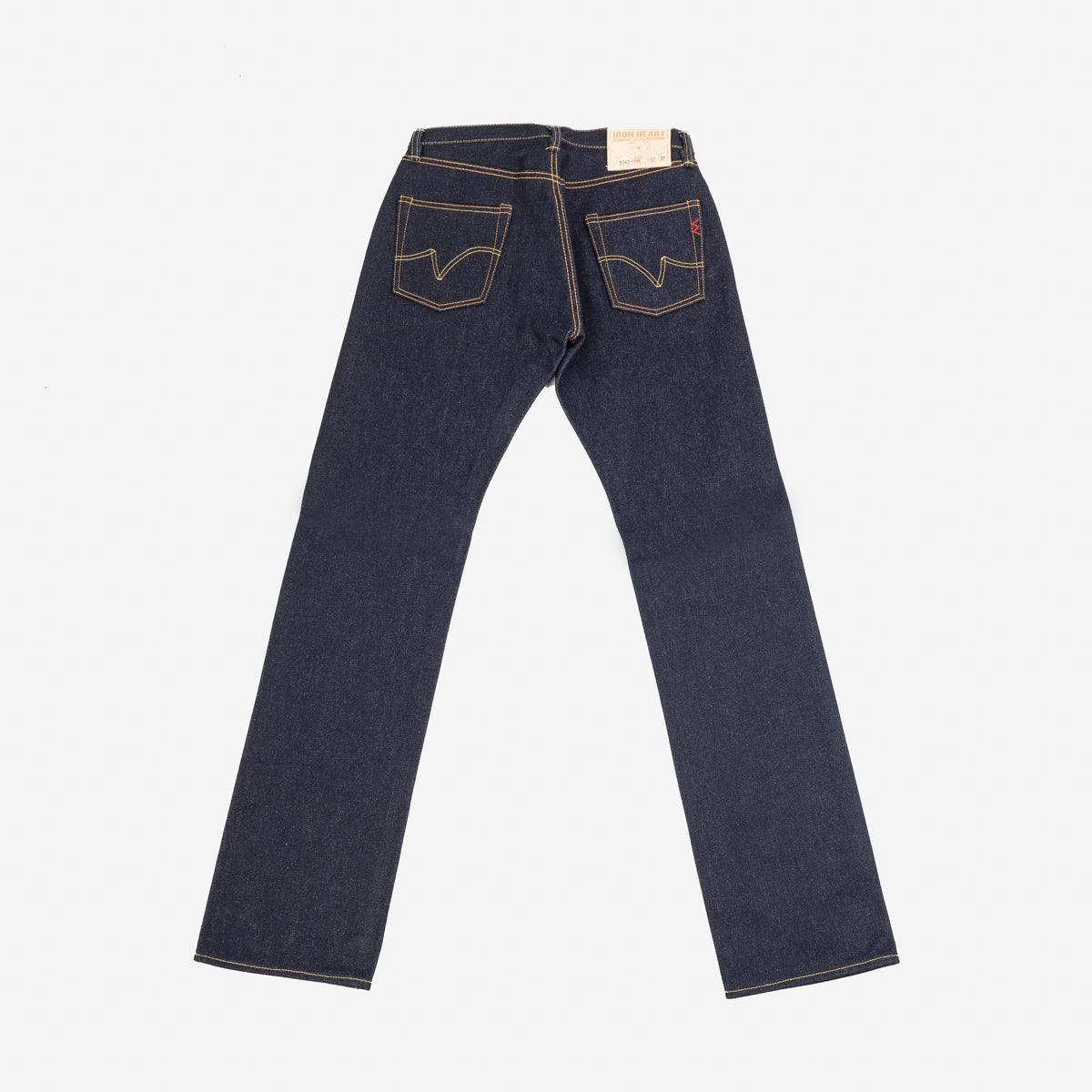 Image showing the IH-634S-UHR - 21/23oz Raw Selvedge Denim Straight Cut Jeans Indigo which is a Jeans described by the following info 634, Bottoms, Iron Heart, Jeans, Released, Straight and sold on the IRON HEART GERMANY online store
