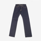 Image showing the IH-634S-UHR - 21/23oz Raw Selvedge Denim Straight Cut Jeans Indigo which is a Jeans described by the following info 634, Bottoms, Iron Heart, Jeans, Released, Straight and sold on the IRON HEART GERMANY online store