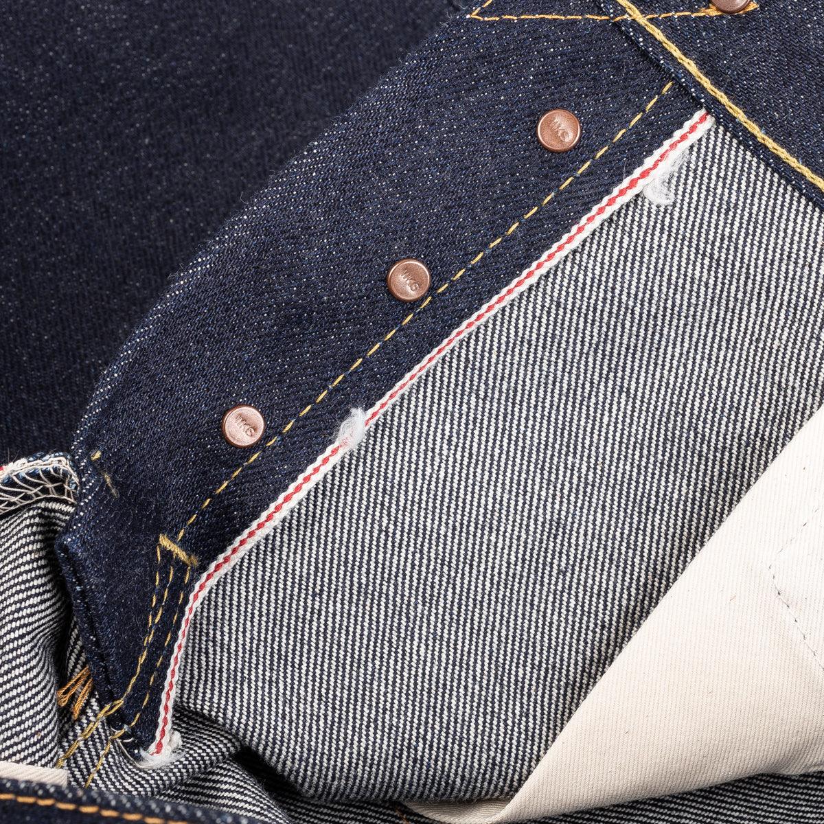 Image showing the IH-634S-UHR - 21/23oz Raw Selvedge Denim Straight Cut Jeans Indigo which is a Jeans described by the following info 634, Bottoms, Iron Heart, Jeans, Released, Straight and sold on the IRON HEART GERMANY online store