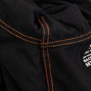 Image showing the IHSH-338-BLK - 12oz Selvedge Denim Work Shirt With Snaps - Black/Black which is a Shirts described by the following info Iron Heart, Released, Shirts, Tops and sold on the IRON HEART GERMANY online store