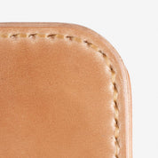 Image showing the IHG-02-NAT - Medium Shell Cordovan Wallet - Natural which is a WALLETS AND CHAINS described by the following info Accessories, Iron Heart, Released, WALLETS AND CHAINS and sold on the IRON HEART GERMANY online store