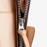 Image showing the IHG-02-NAT - Medium Shell Cordovan Wallet - Natural which is a WALLETS AND CHAINS described by the following info Accessories, Iron Heart, Released, WALLETS AND CHAINS and sold on the IRON HEART GERMANY online store