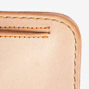 Image showing the IHG-02-NAT - Medium Shell Cordovan Wallet - Natural which is a WALLETS AND CHAINS described by the following info Accessories, Iron Heart, Released, WALLETS AND CHAINS and sold on the IRON HEART GERMANY online store