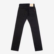 Image showing the IH-666S-SBG - 21oz Selvedge Denim Superblack (Fades To Grey) which is a Jeans described by the following info 666, Bottoms, Iron Heart, Jeans, Released, Slim, Straight and sold on the IRON HEART GERMANY online store