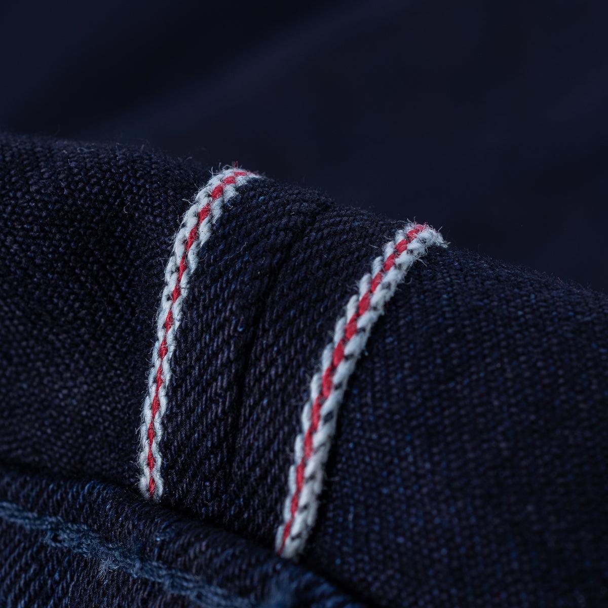 Image showing the IH-666S-14ii - 14oz Selvedge Denim Slim Straight Cut Jeans - Indigo/Indigo which is a Jeans described by the following info 666, Bottoms, IHSALE_M23, Iron Heart, Released, Slim, Straight and sold on the IRON HEART GERMANY online store