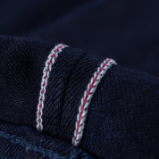 Image showing the IH-666S-14ii - 14oz Selvedge Denim Slim Straight Cut Jeans - Indigo/Indigo which is a Jeans described by the following info 666, Bottoms, IHSALE_M23, Iron Heart, Released, Slim, Straight and sold on the IRON HEART GERMANY online store