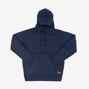 Image showing the IHSW-49-NAV - 14oz Ultra Heavyweight Loopwheel Cotton Hoodie Navy which is a Sweatshirts described by the following info IHSALE_M23, Iron Heart, Released, Sweatshirts, Tops and sold on the IRON HEART GERMANY online store