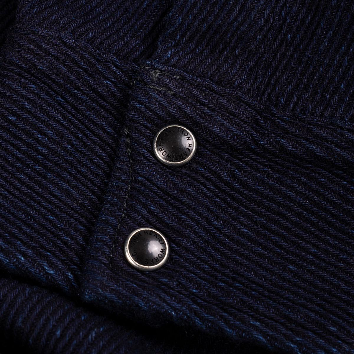 Image showing the IHSH-208-IND - Kersey Western Shirt Indigo which is a Shirts described by the following info IHSALE_M23, Iron Heart, Released, Shirts, Tops and sold on the IRON HEART GERMANY online store
