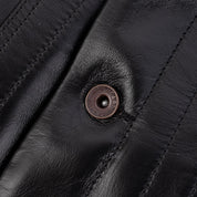 Image showing the IHJ-64-BLK - Horsehide Modified Type III Jacket - Black which is a LEATHER JACKETS described by the following info Iron Heart, LEATHER JACKETS, Released, Tops and sold on the IRON HEART GERMANY online store