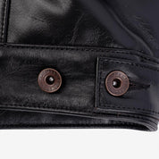 Image showing the IHJ-64-BLK - Horsehide Modified Type III Jacket - Black which is a LEATHER JACKETS described by the following info Iron Heart, LEATHER JACKETS, Released, Tops and sold on the IRON HEART GERMANY online store