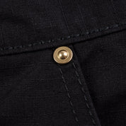 Image showing the IH-734-BLK - 8oz Ripstop Cargo - Black which is a Trousers described by the following info Bottoms, IHSALE_M23, Iron Heart, Released, Trousers and sold on the IRON HEART GERMANY online store