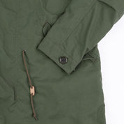 Image showing the IHM-38-OLV - 5oz Quilted Lining M-51 Type Field Coat - Olive which is a Jackets described by the following info IHSALE_M23, Iron Heart, Jackets, Released, Tops and sold on the IRON HEART GERMANY online store