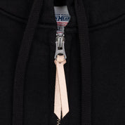 Image showing the IHSW-10-BLK - 14oz Ultra Heavyweight Cotton Zip Up Hoodie Black which is a Sweatshirts described by the following info IHSALE, Iron Heart, Released, Sweatshirts, Tops and sold on the IRON HEART GERMANY online store