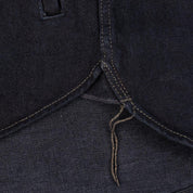 Image showing the IHSH-293-OD - 18oz Vintage Selvedge Denim CPO Shirt Indigo Overdyed Black which is a Shirts described by the following info Back In, Denim Jackets, Iron Heart, Released, Shirts, Tops and sold on the IRON HEART GERMANY online store