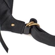 Image showing the IHE-37 - 21oz Denim Waist Bag - Superblack which is a Bags described by the following info Accessories, Back In, Bags, Iron Heart, Released and sold on the IRON HEART GERMANY online store