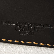Image showing the IHG-02-BLK - Medium Shell Cordovan Wallet - Black which is a WALLETS AND CHAINS described by the following info Accessories, Iron Heart, Released, WALLETS AND CHAINS and sold on the IRON HEART GERMANY online store