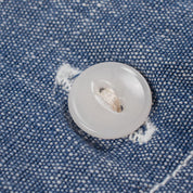 Image showing the IHSH-21-BLU - 10oz Selvedge Chambray Work Shirt which is a Shirts described by the following info Back In, Iron Heart, Released, Shirts, Tops and sold on the IRON HEART GERMANY online store
