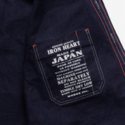 Image showing the IHSH-266-IND - 12oz Wabash Work Shirt - Indigo With Black Buttons which is a Shirts described by the following info Iron Heart, Released, Shirts, Tops and sold on the IRON HEART GERMANY online store