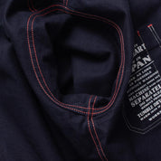 Image showing the IHSH-266-IND - 12oz Wabash Work Shirt - Indigo With Black Buttons which is a Shirts described by the following info Iron Heart, Released, Shirts, Tops and sold on the IRON HEART GERMANY online store