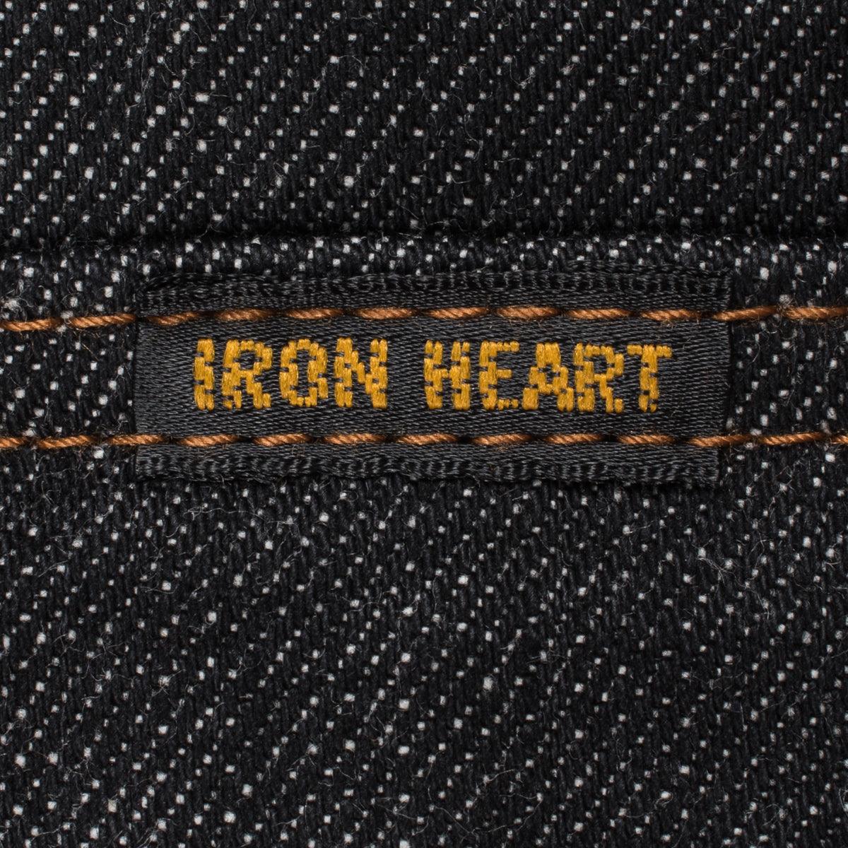 Image showing the IHSH-33-BLK - 12oz Selvedge Denim Western Shirt - Black which is a Shirts described by the following info IHSALE_M23, Iron Heart, Released, Shirts, Tops and sold on the IRON HEART GERMANY online store