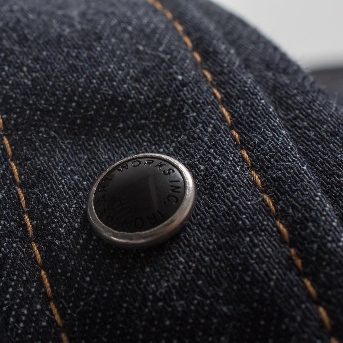 Image showing the IHSH-33-IND - 12oz Selvedge Denim Western Shirt - Indigo which is a Shirts described by the following info Iron Heart, Released, Shirts, Tops and sold on the IRON HEART GERMANY online store